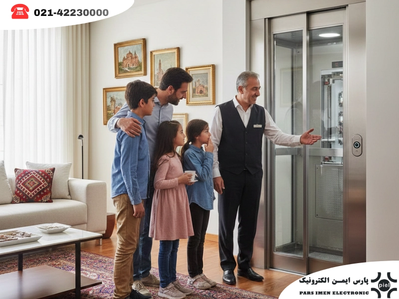 قیمت آسانسور خانگی دو طبقه