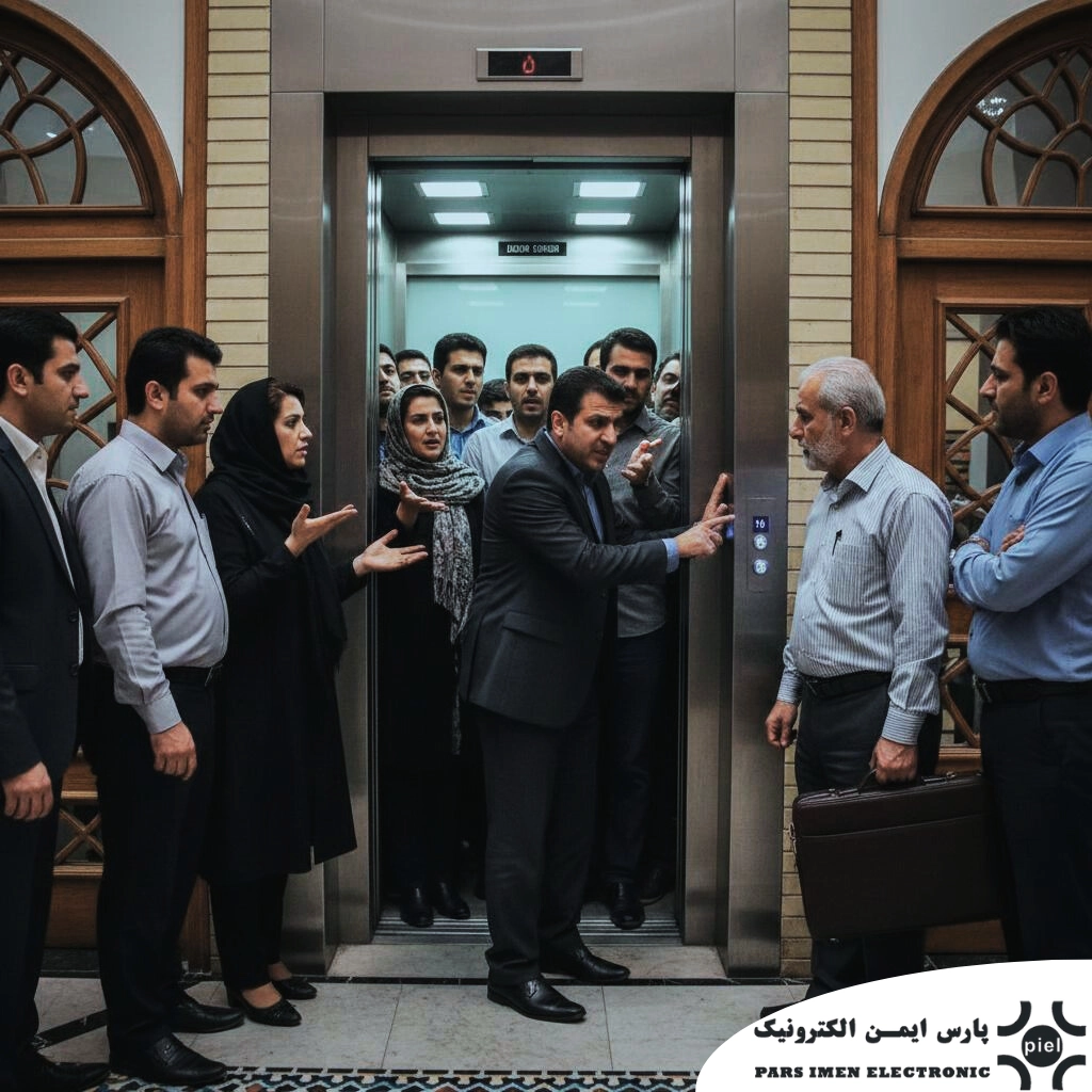 علت بسته نشدن درب آسانسور لولایی