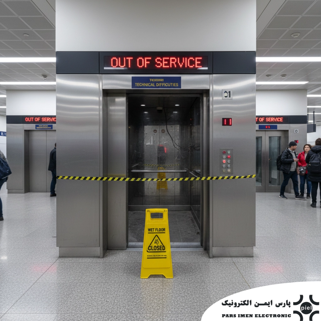 گیر کردن در آسانسور