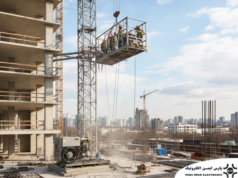 بالابر ساختمانی متحرک