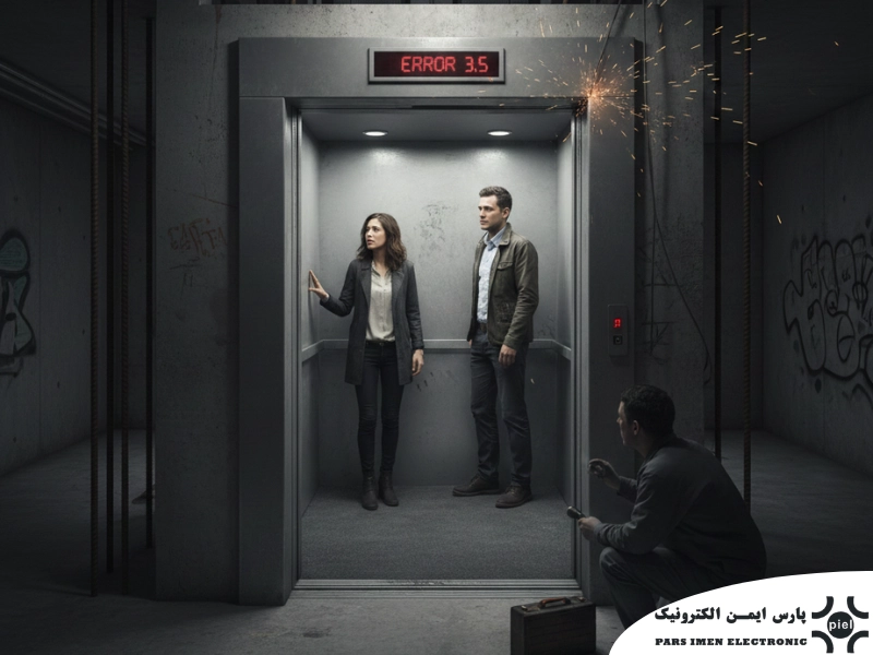 آسانسور در طبقه ای مانده و حرکت نمی کند