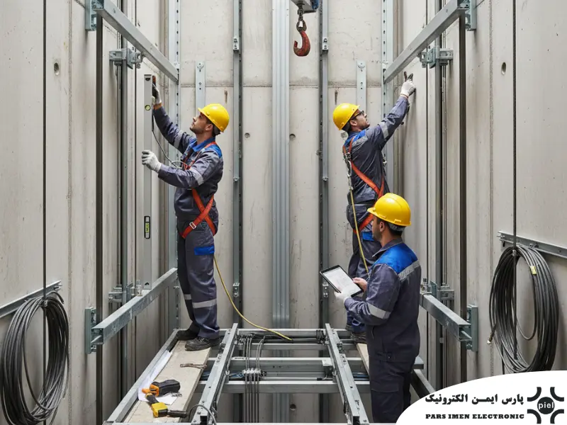 مراحل نصب آسانسور هیدرولیکی