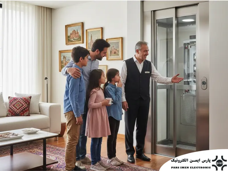 قیمت آسانسور خانگی دو طبقه